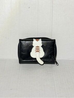 Embroidered Cat Fish Bowl Wallet